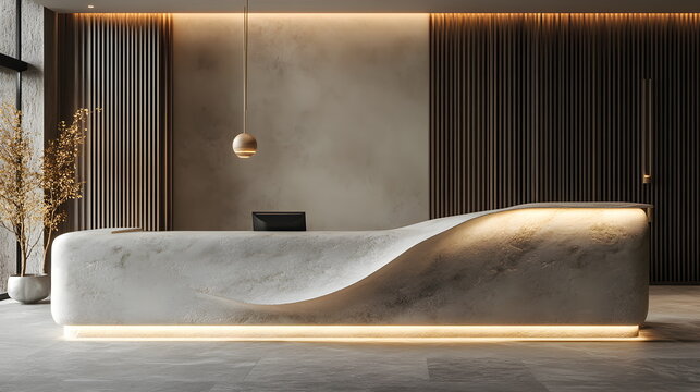 Modern Hotel Front Desk Design