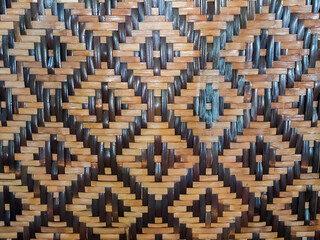 Indonesian traditional woven bamboo pattern