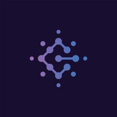 C logo design, Modern tech logo, company business logo designs vector templates