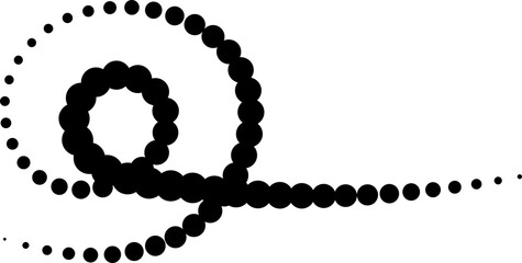 Bold dotted wave line shapes set