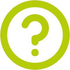 Circle Help Icon Logo Design