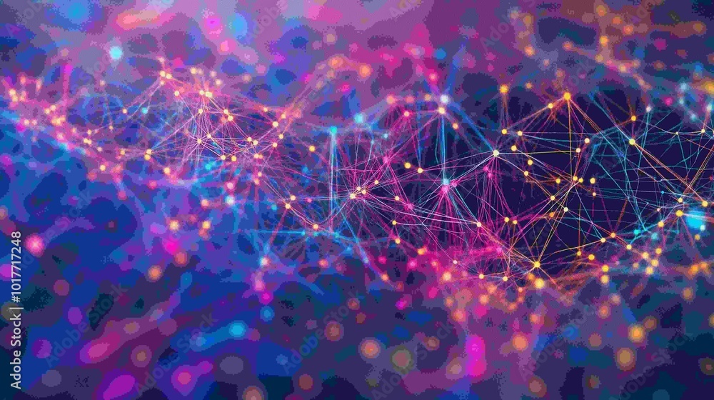 Wall mural digital abstract background. can be used in the description of network abilities, technological proc