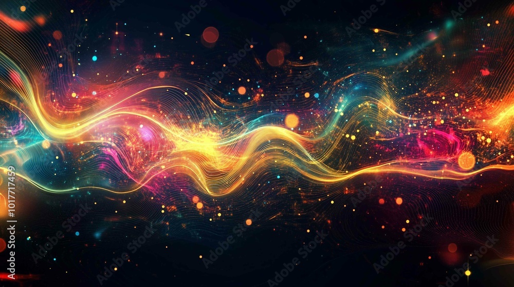 Wall mural digital abstract background. can be used in the description of network abilities, technological proc