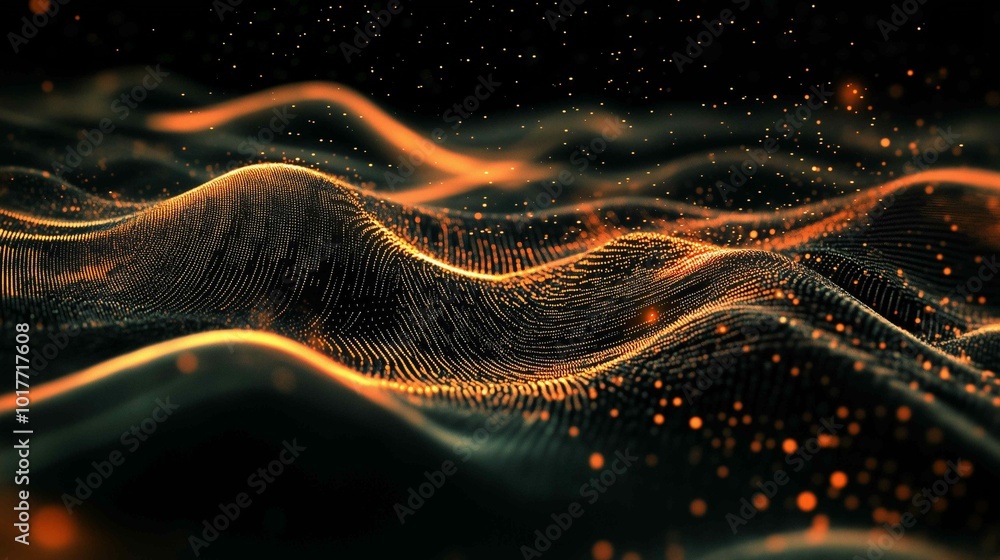 Wall mural digital abstract background. can be used in the description of network abilities, technological proc