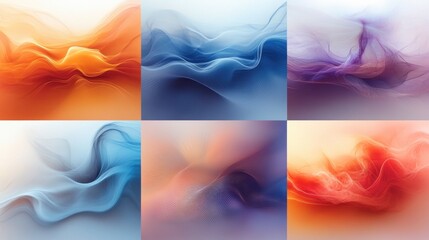 Abstract Wave Collage