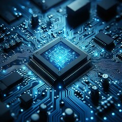 Fototapeta premium Digital Security: The Heart of Modern Technology