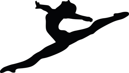 Gymnastics leap Cricut and Silhouette SVG file