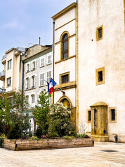 Fototapeta premium Cultural Heritage Explored: Journeying through Thionville Timeless Street Scenes