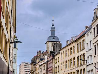 Obraz premium Street view of old village Thionville in France