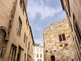 Obraz premium Street view of old village Thionville in France