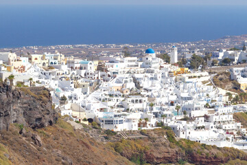 Fira town in Santorini Island, Greece