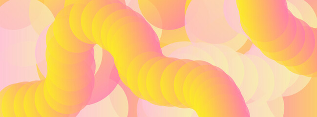 Trendy circle glowing gradation. Minimalist banner background, pastel colorful. Circle effect style geometric, abstract background.