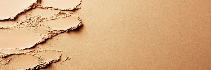 Beige textured background with torn paper layers, copy space, blank space