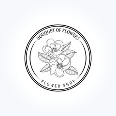 Hand Drawn floral Logo design for Boutique Brands