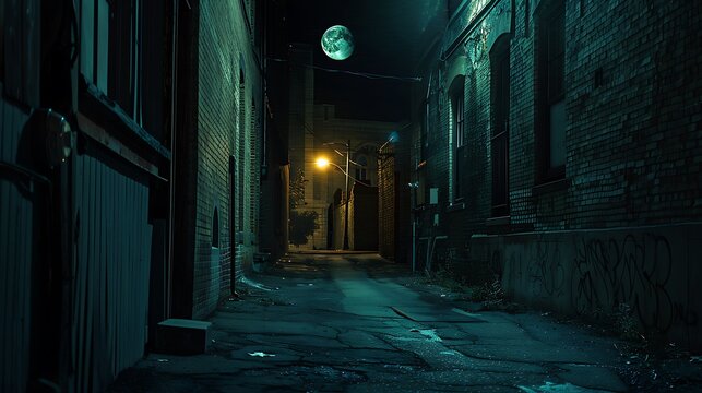 Fototapeta old street in the night