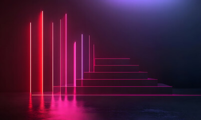 Futuristic financial dashboards and luxury business charts with glowing neon lines, gold accents, and connected nodes for corporate branding.