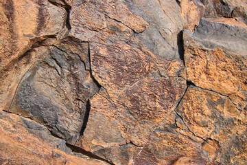 close up von einem stein