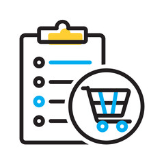 Vector multicolor icon for Purchase order