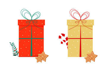Christmas presents vector illustration