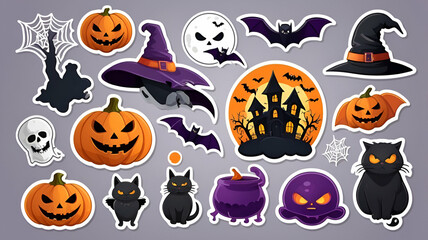 Fototapeta premium halloween monsters set