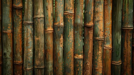 Fototapeta premium Bamboo texture background coming from natural