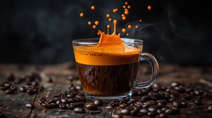The Coffee Splash in Cup