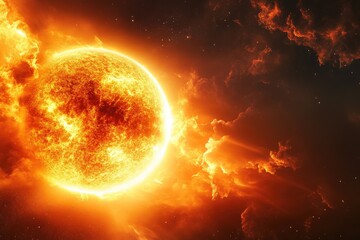 Intense Solar Flare Heating the Planet’s Surface