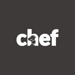 chef logo design vector template illustration