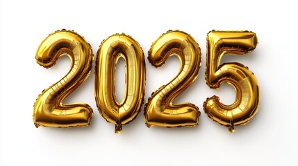 Creative Gold Balloon Design for 2025 Celebrations