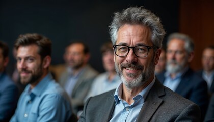 Professional Headshot of a Middle-Aged Caucasian Man in a Suit, Perfect for Business Profiles and Corporate Use
