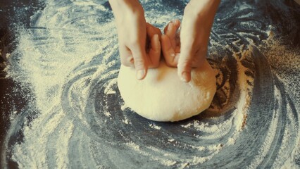 Whole grain bread dough rich in nutrients, promoting healthy eating while providing hearty flavor. Freshly baked bread offers warmth and satisfaction for family gatherings or meals. concept dough