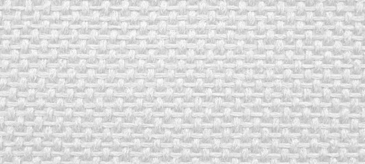 White linen canvas fabric texture background