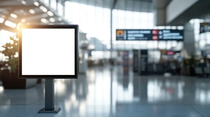 The Blank Signage at Airport