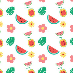 summer fruit patterns for vibrant textile designs