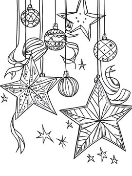 Doodle Christmas and New Year Cards - 2D Hand-drawn Illustrations on White Background