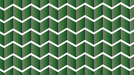  Classic green and white herringbone texture