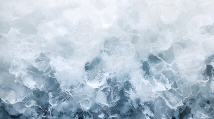 Obraz premium Fresh ice under blue light