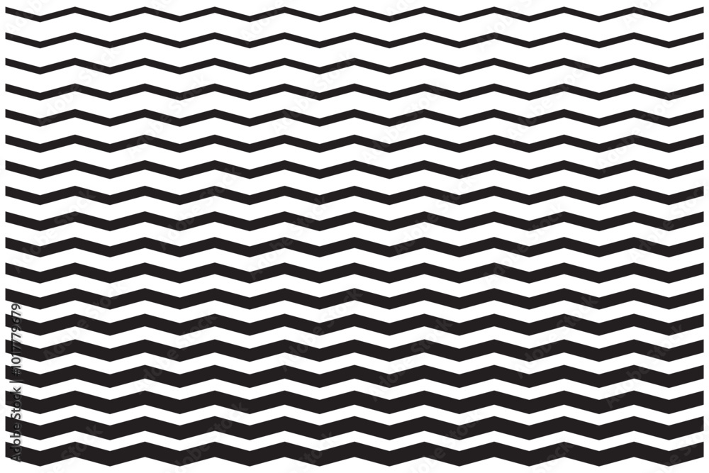 Poster regular black and white zigzag chevron pattern, seamless zig zag line texture abstract geometry back