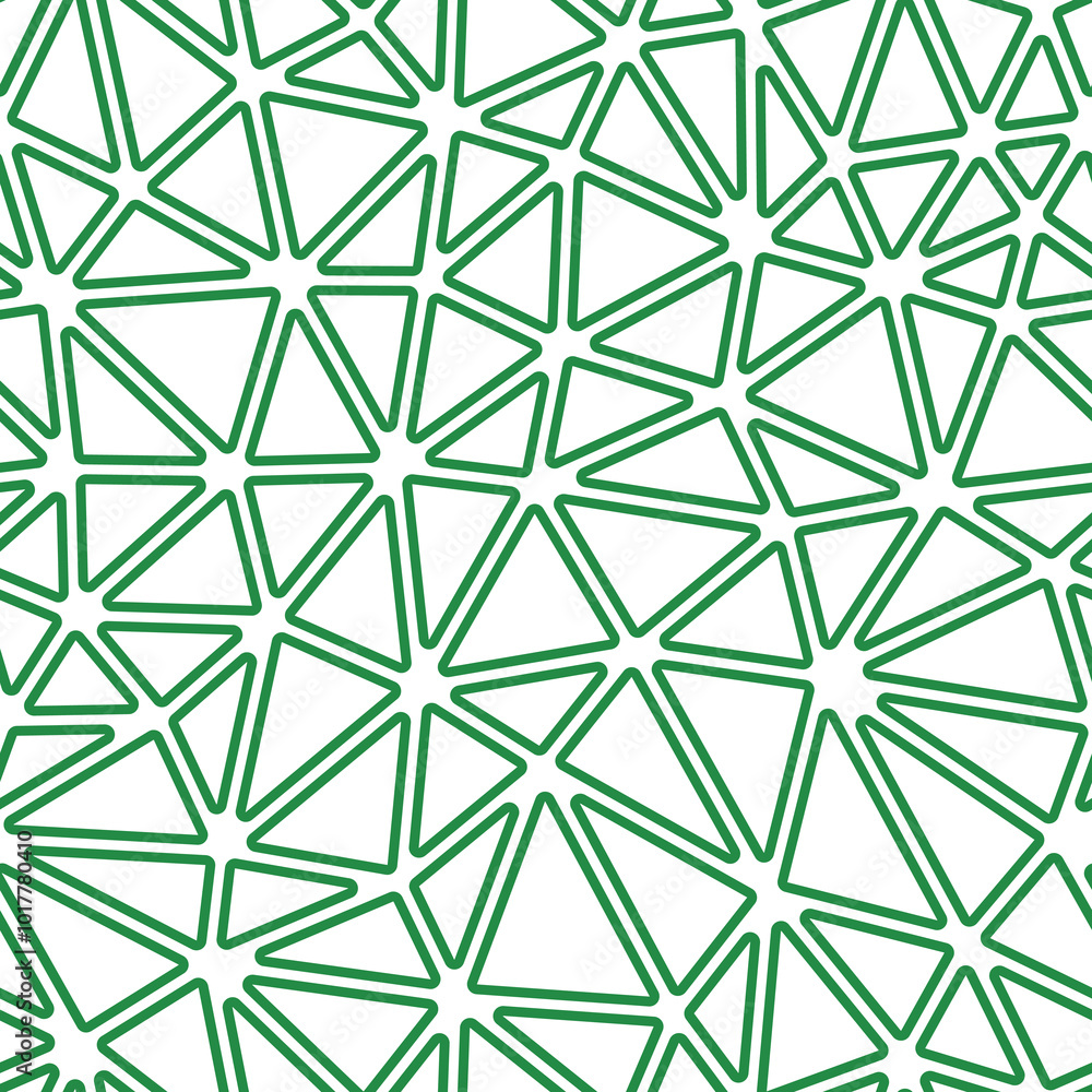 Poster geometric template background. medium triangles size. solid color style. rounded triangles outlined.