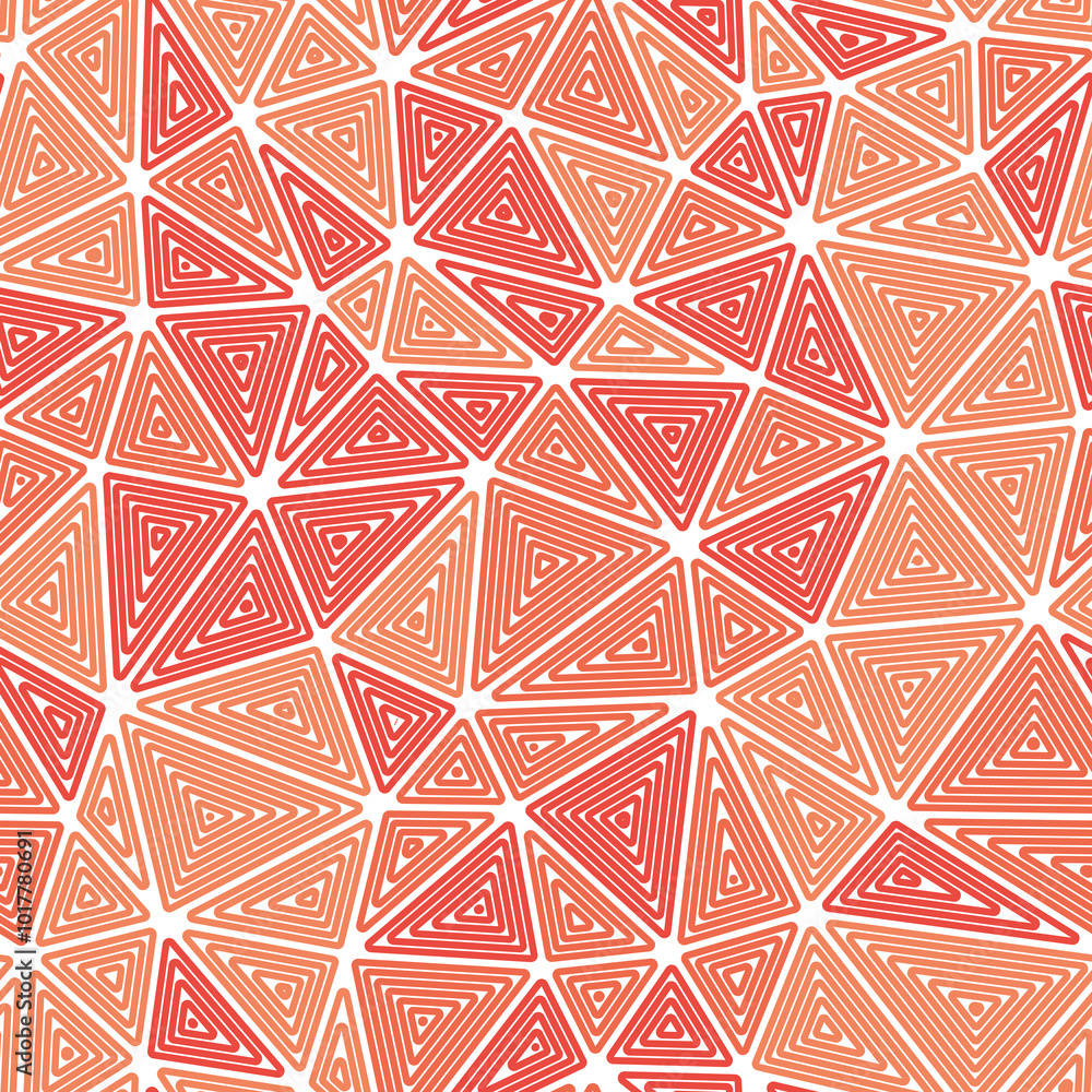 Poster minimalistic triangles background. medium triangle size. multiple repeated inner triangles. mono-ton