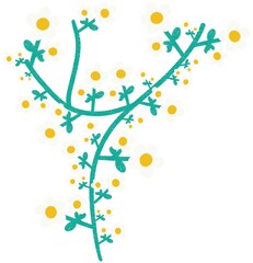 stem of a daisy flower