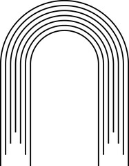 Boho Geometric Arch Element