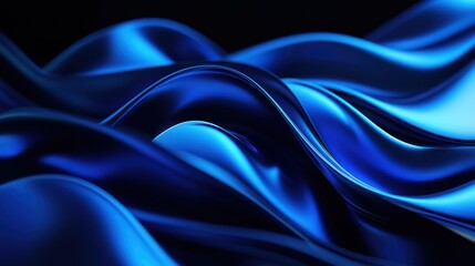 Obraz premium The Flowing Blue Wave Design