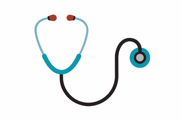 Stethoscope silhouette vector illustration