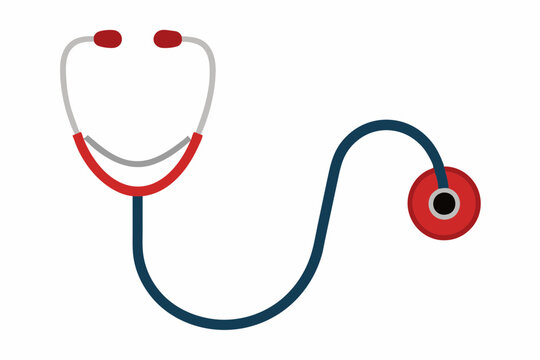 Stethoscope silhouette vector illustration