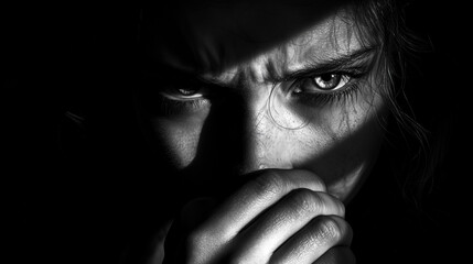 portrait of a person noir photograph