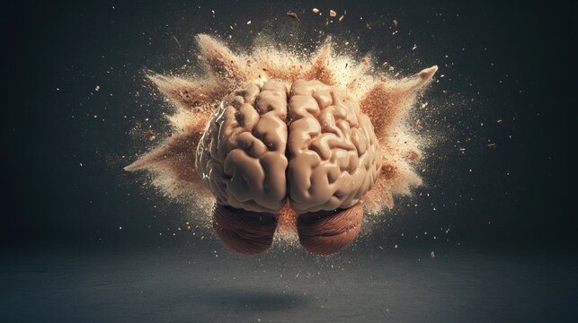 Explosive Brain Imagery The Intersection of Creativity and Intelligence in a Dynamic Visual Representation