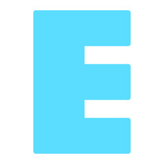 Obraz premium Letter e
