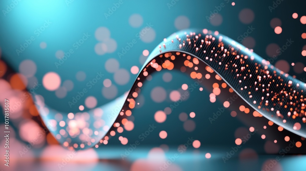 Poster a close up of a graph with smooth curves representing data points, highlighting the visual impact of