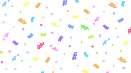 カラフル！ハッピーパーティーパターン⭐︎PNG